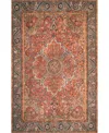 Kas London Machine Washable 4806 3'9" X 5'6" Area Rug In Rust