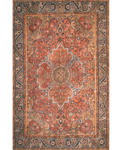 Kas London Machine Washable 4806 8'4" X 11'6" Area Rug In Rust