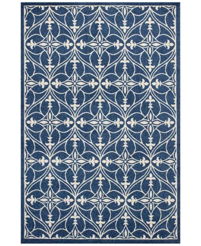 Kas Lucia Bentley 6'7" X 9'6" Indoor/outdoor Area Rug In 2755 Denim