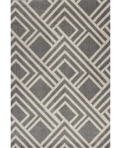 Kas Lucia Modeme 5'3" X 7'7" Indoor/outdoor Area Rug In Gray
