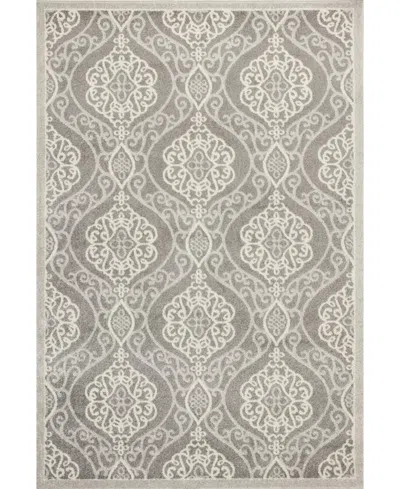 Kas Lucia Mosaic 2759 Silver 5'3" X 7'7" Indoor/outdoor Area Rug In Neutral