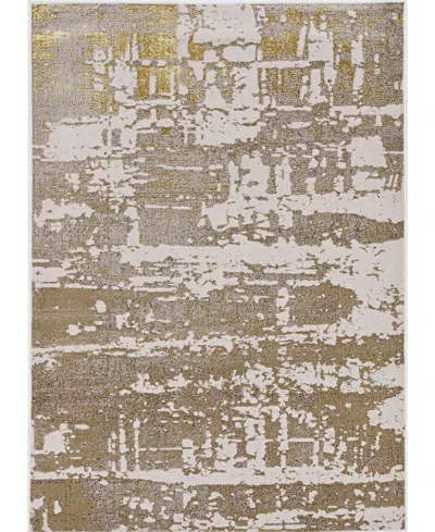 Kas Luna 7132 5'3" X 7'7" Area Rug In Ivory,gold Tone