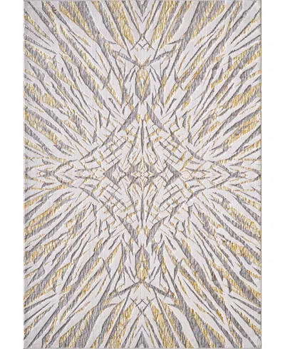Kas Luna 7146 5'3" X 7'7" Area Rug In Ivory,gold Tone