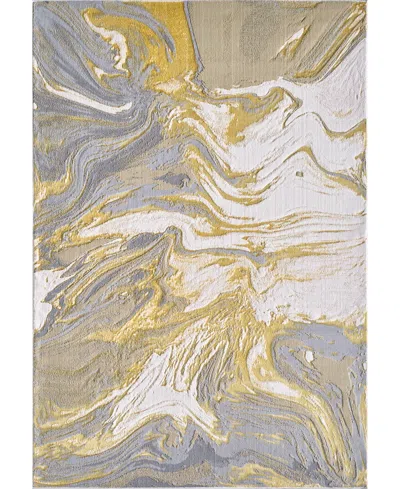 Kas Luna 7149 3'3" X 4'11" Area Rug In Ivory,blue