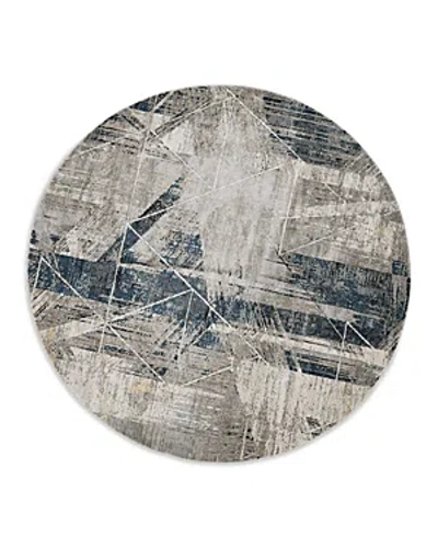 Kas Montreal Twilight Round Area Rug, 7'7 X 7'7 In Gray