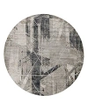 KAS MONTREAL VISIONS ROUND AREA RUG, 7'7 X 7'7