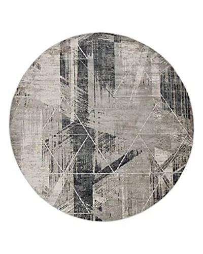 Kas Montreal Visions Round Area Rug, 7'7 X 7'7 In Grey