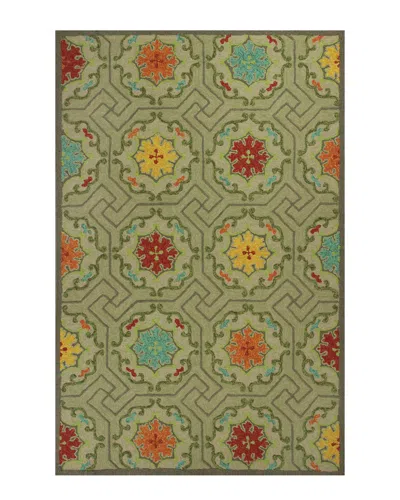 Kas New York Kas Meridian Hand-hooked Rug In Green