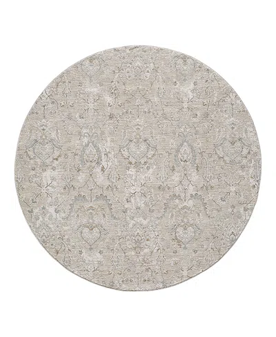 Kas Peyton 4007 Round Area Rug, 7'10 X 7'10 In Gray