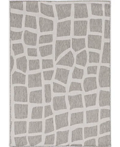 Kas Provo 5768 2'7" X 3'11" Outdoor Area Rug In Ivory,gray