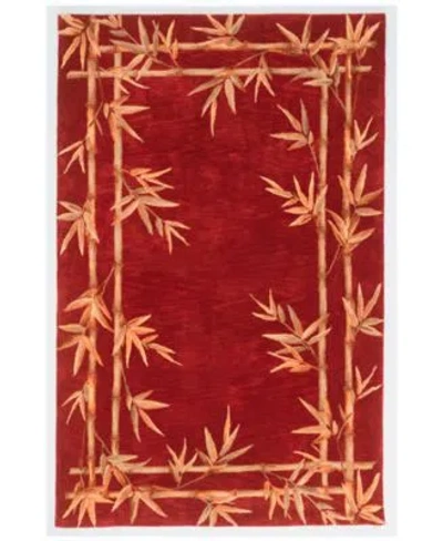 Kas Sparta Bamboo Border Area Rug In 3147 Black