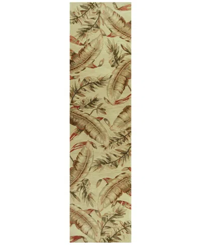 Kas Sparta Ferns 3124 Ivory 2'6" X 10' Runner Area Rug