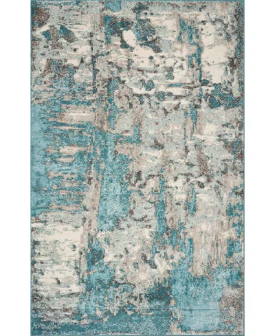 Kas Watercolors 6233 8'3" X 10'2" Area Rug In Ivory,teal