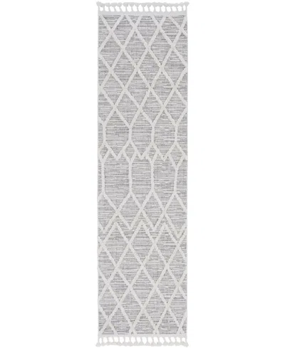 Kas Willow 1102 2'2" X 7'6" Runner Area Rug In Ivory,gray