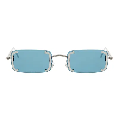 Kasa Lin Women's Blue / Silver Heex Sunglasses Blue