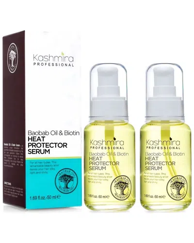 Kashmira Professional Unisex 1.69oz Baobab Oil & Biotin Professional Nourishing Heat Protector Serum In Yellow