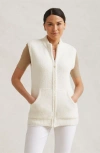 Kashwere Apparel Unisex Vest In Creme