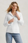 Kashwere Apparel Womens Full Zip Sweater In White