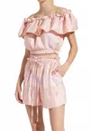 Kasia Ariadne Grecian Inspired Short In Gold/ Pink In Pink