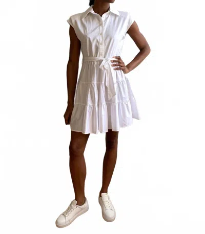 Kasia Bubble Tiered Dress In White