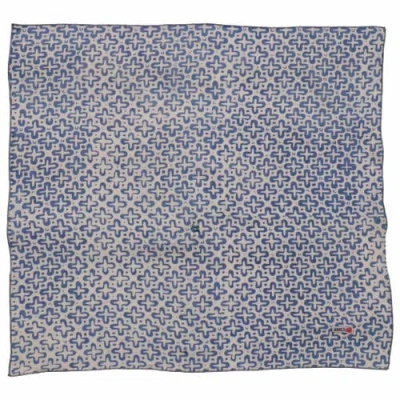 Kasih Coop Botanically Dyed Batik Bandana In Blue