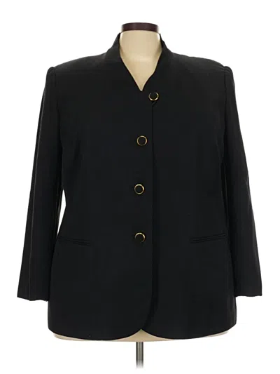 Pre-owned Kasper A.s.l. Blazer Jacket In Black