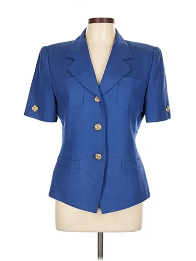 Pre-owned Kasper A.s.l. Blazer Jacket In Blue