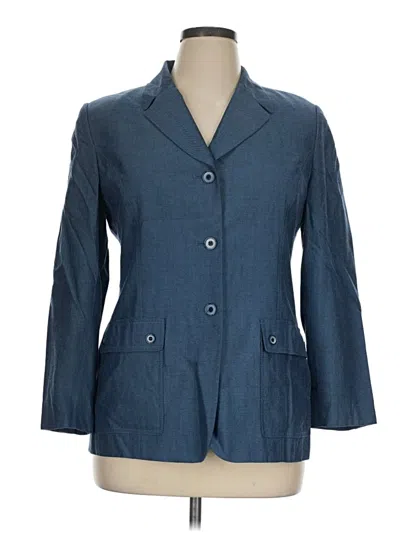 Pre-owned Kasper A.s.l. Blazer Jacket In Blue