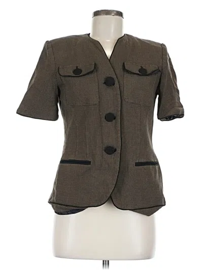 Pre-owned Kasper A.s.l. Blazer Jacket In Brown