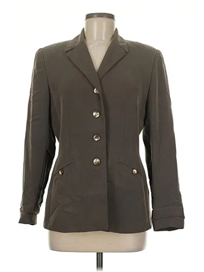 Pre-owned Kasper A.s.l. Blazer Jacket In Brown