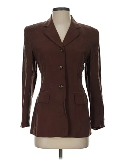Pre-owned Kasper A.s.l. Blazer Jacket In Brown