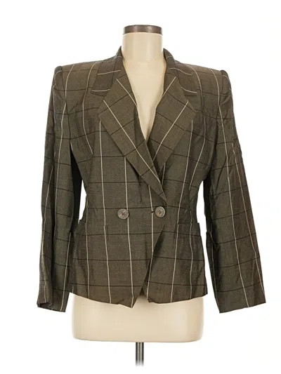 Pre-owned Kasper A.s.l. Blazer Jacket In Brown