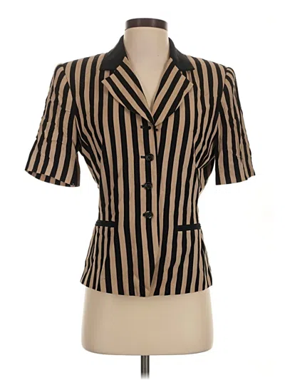 Pre-owned Kasper A.s.l. Blazer Jacket In Gold
