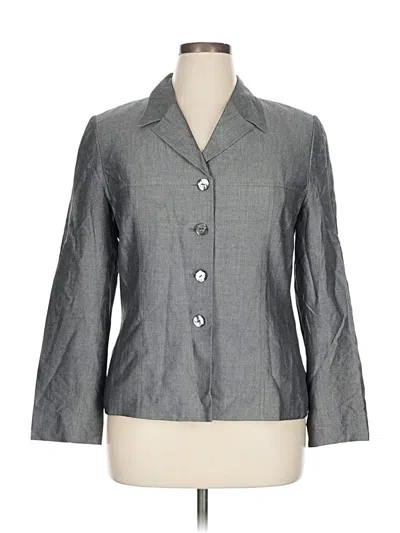Pre-owned Kasper A.s.l. Blazer Jacket In Gray
