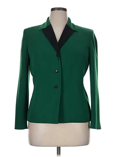Pre-owned Kasper A.s.l. Blazer Jacket In Green