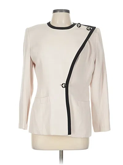Pre-owned Kasper A.s.l. Blazer Jacket In Ivory