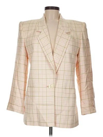 Pre-owned Kasper A.s.l. Blazer Jacket In Ivory