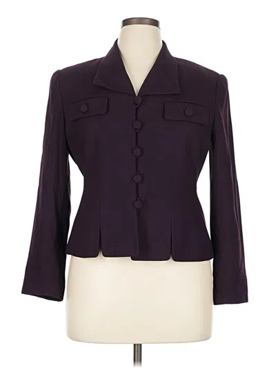 Pre-owned Kasper A.s.l. Blazer Jacket In Purple
