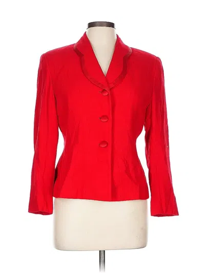 Pre-owned Kasper A.s.l. Blazer Jacket In Red