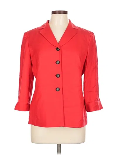 Pre-owned Kasper A.s.l. Blazer Jacket In Red