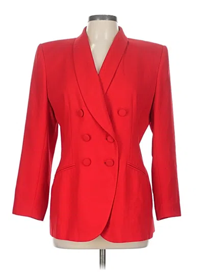 Pre-owned Kasper A.s.l. Blazer Jacket In Red