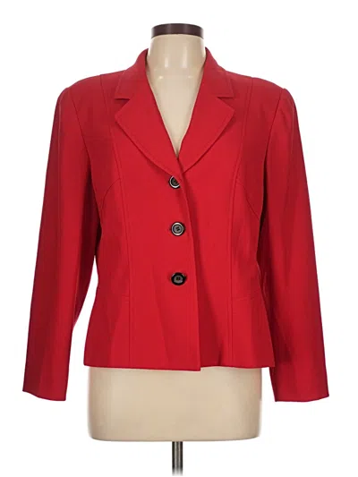 Pre-owned Kasper A.s.l. Blazer Jacket In Red