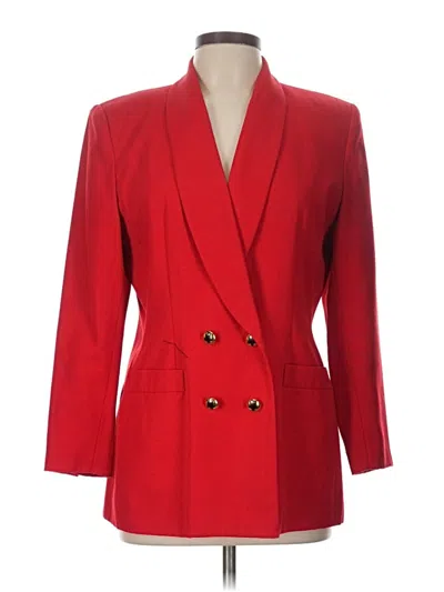 Pre-owned Kasper A.s.l. Blazer Jacket In Red