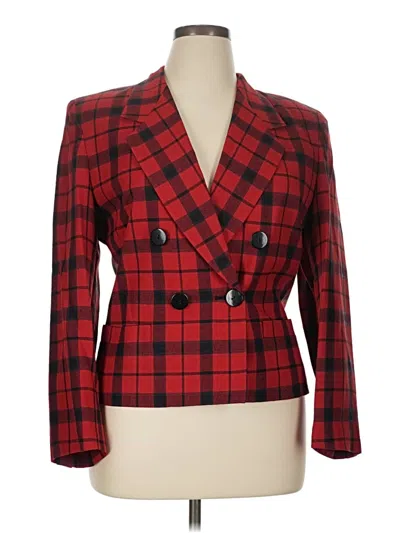 Pre-owned Kasper A.s.l. Blazer Jacket In Red