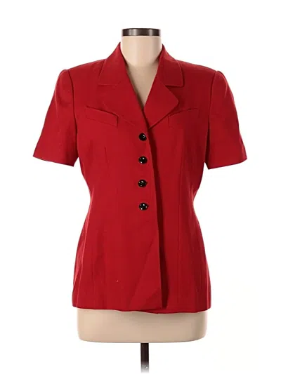Pre-owned Kasper A.s.l. Blazer Jacket In Red