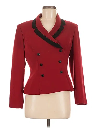 Pre-owned Kasper A.s.l. Blazer Jacket In Red