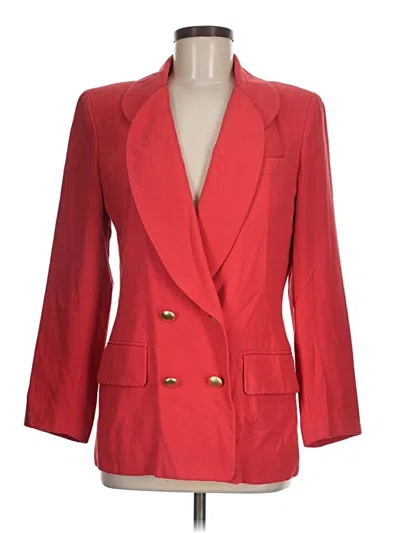 Pre-owned Kasper A.s.l. Blazer Jacket In Red