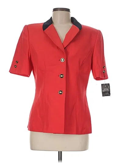 Pre-owned Kasper A.s.l. Blazer Jacket In Red
