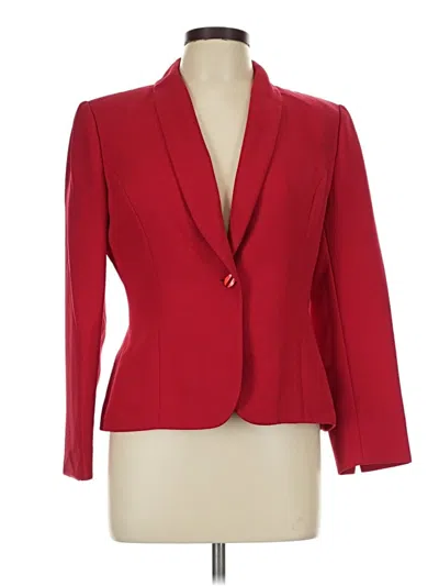 Pre-owned Kasper A.s.l. Blazer Jacket In Red