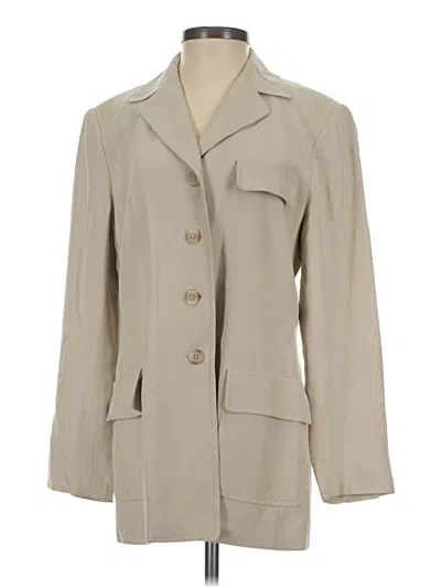 Pre-owned Kasper A.s.l. Blazer Jacket In Tan